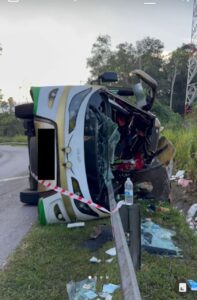 Kemalangan bas: UPSI sahkan 42 pelajar terlibat