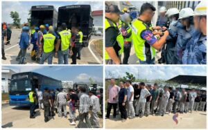 Tempat pemprosesan petrokimia terbesar di Johor digempur, 225 pendatang ditahan