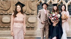 Terima ijazah di UK, kebaya Leona curi perhatian