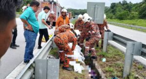 Dua maut, enam cedera kereta terbabas