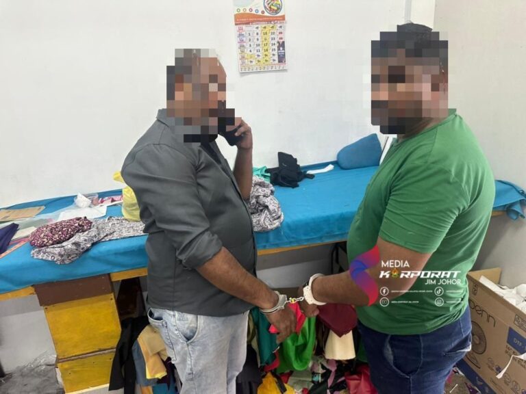 60 warga asing ditahan imigresen serbu kedai jahit pakaian, kilang logam 