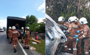 Kereta terbakar: Mayat ditemukan di dalam, luar Proton Saga