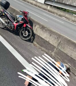 Pesara maut tercampak langgar batu di Lebuhraya EDL