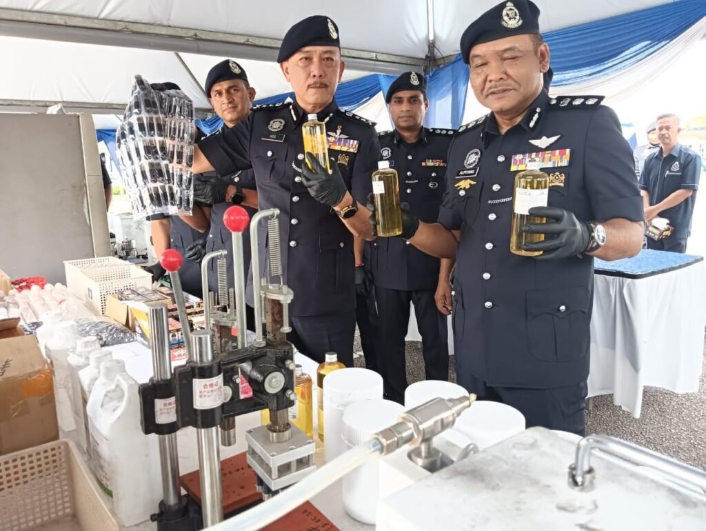 Polis bongkar makmal dadah, katrij vape lebih RM16 juta