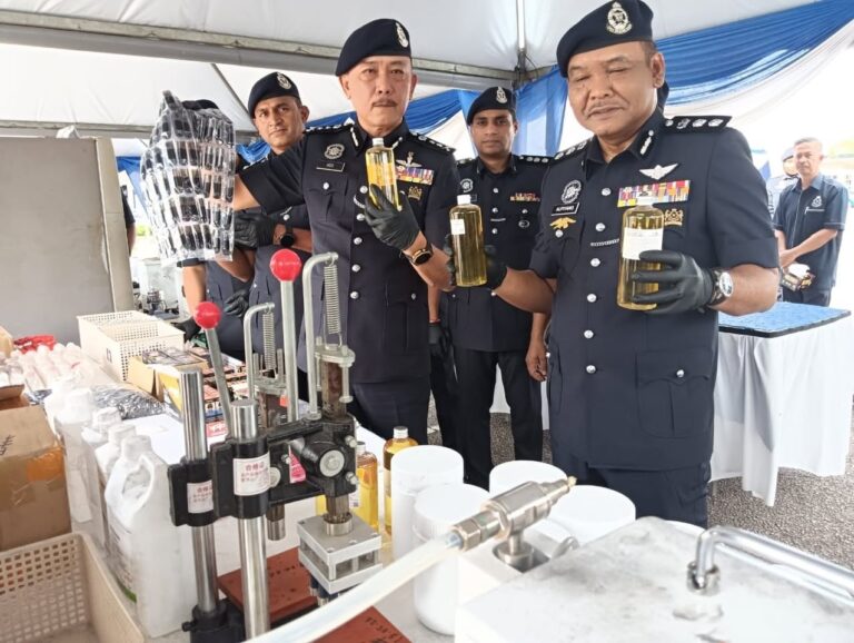 Polis bongkar makmal dadah, katrij vape lebih RM16 juta