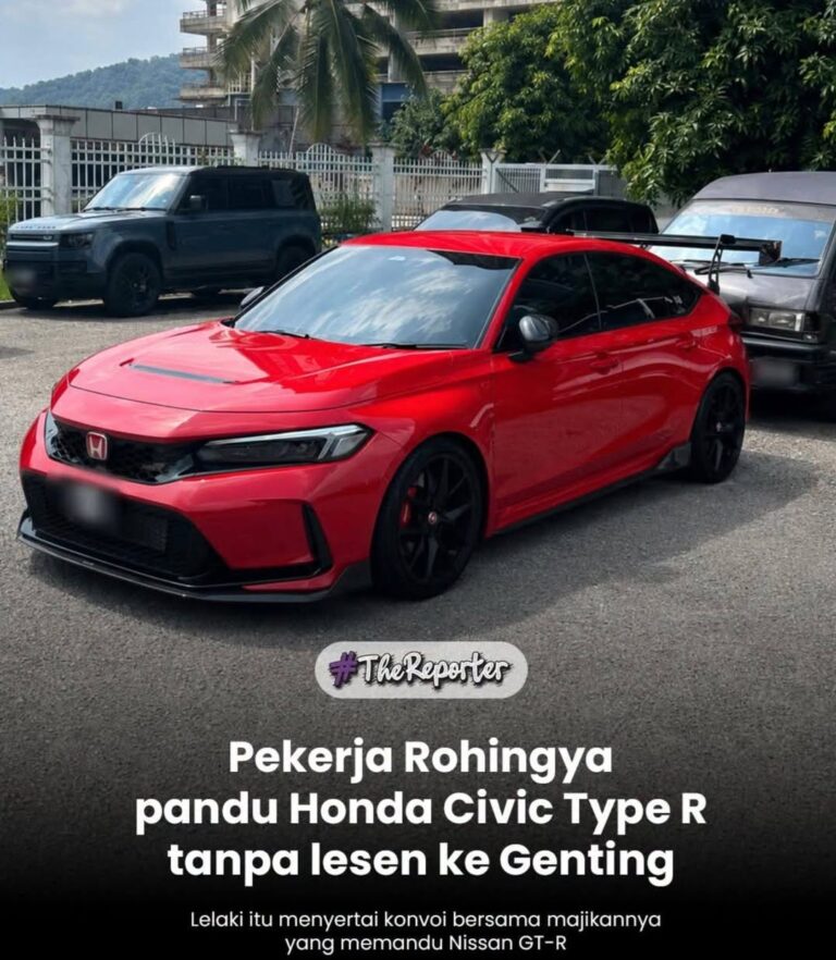 Rohingya pandu Honda Civic tanpa lesen, konvoi ‘terbantut’